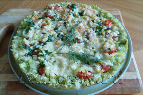 Пицца вегетарианская без теста Пицца вегетарианская без теста