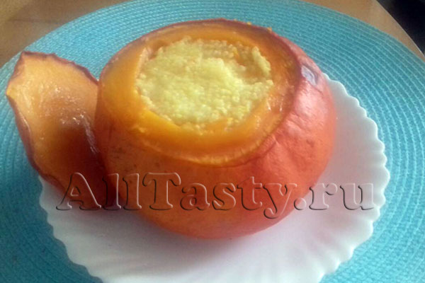 Кукурузная каша в тыкве Кукурузная каша в тыкве